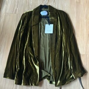 NWT GALVAN LONDON JULIANNE VELVET BLAZER